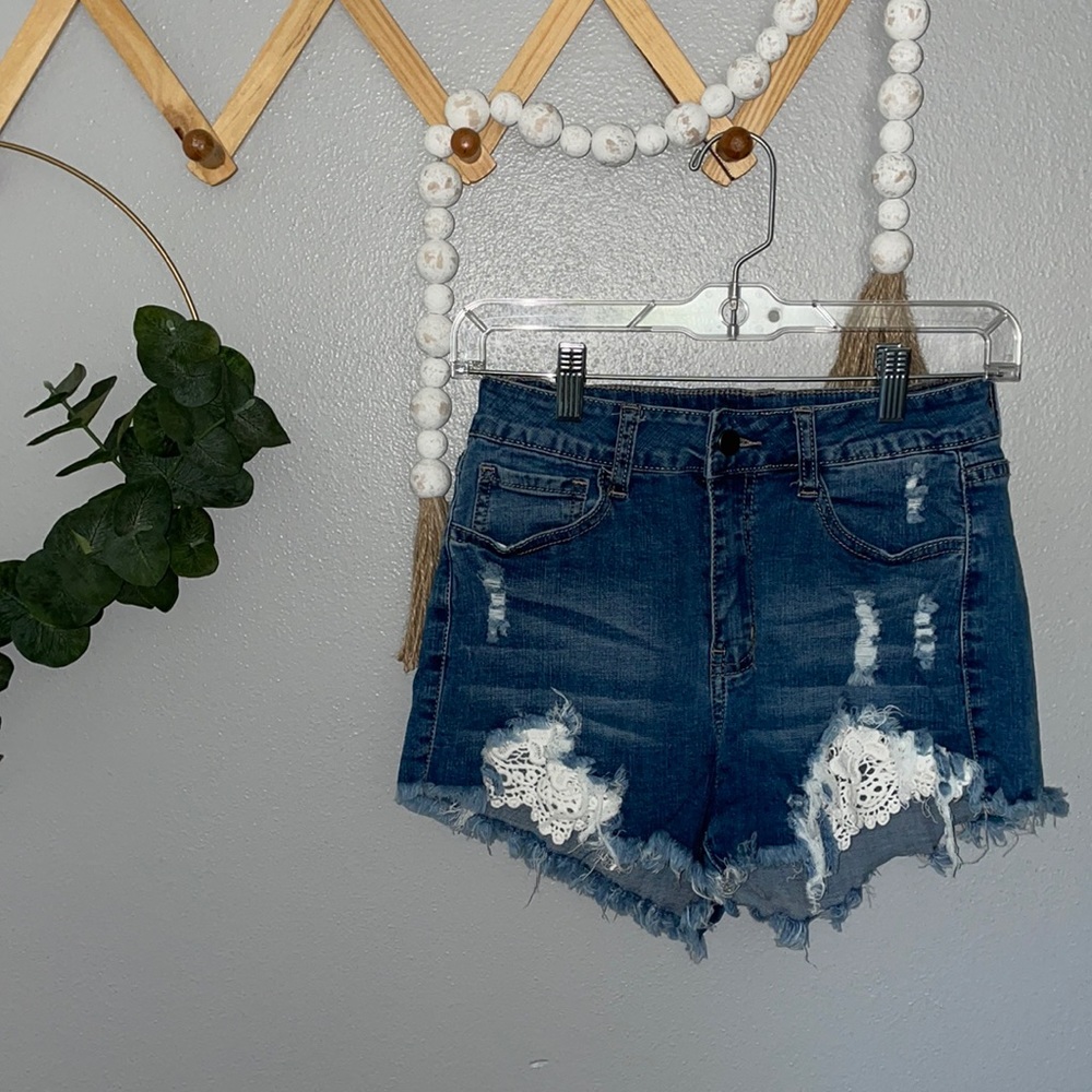 High waisted Denim Shorts